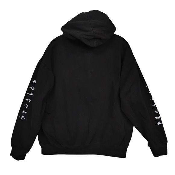 Naruto Shippuden Akatsuki Anime Hoodie Size Large Black with Red Graphics - Picture 4 of 4